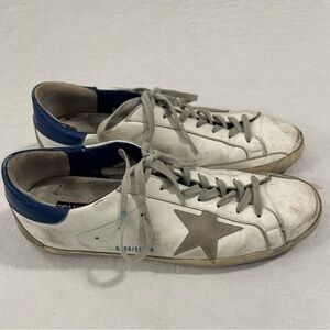 Used Men’s Golden Goose Size 46/13
Super-Star Core
White Ice + Blue
Incl Dustbag